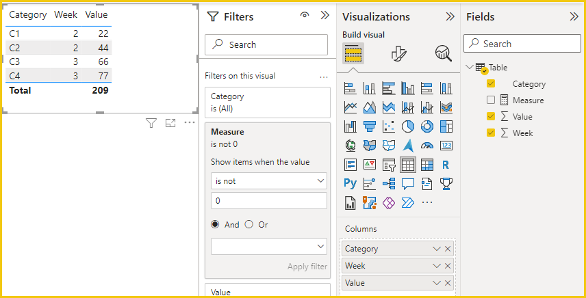 Solved: filter depending on two columns - Microsoft Fabric Community