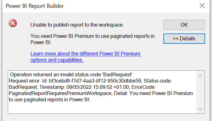 Solved: Why can I not upload Power BI Report Builder repor ...