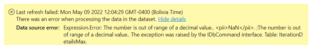 Machine Learning: Error in Model Report Refresh - Microsoft Fabric ...