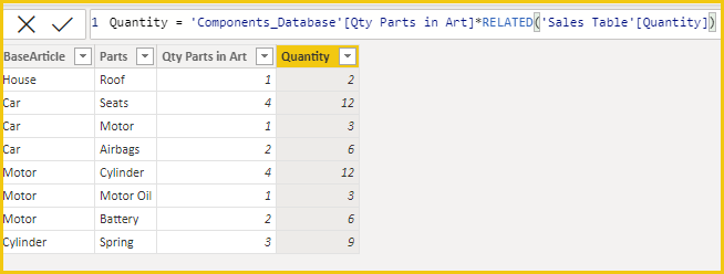 Solved: Relational Database Calculation over several Layer ...