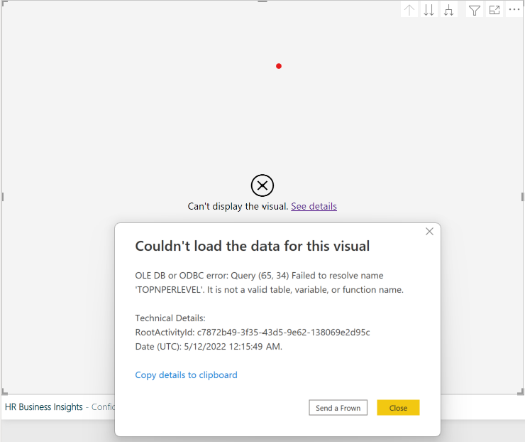 Decomposition Tree is not working anymore - Microsoft Fabric Community