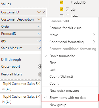 Solved: Drillthrough Remaining (Other) on a Top N table - Microsoft ...