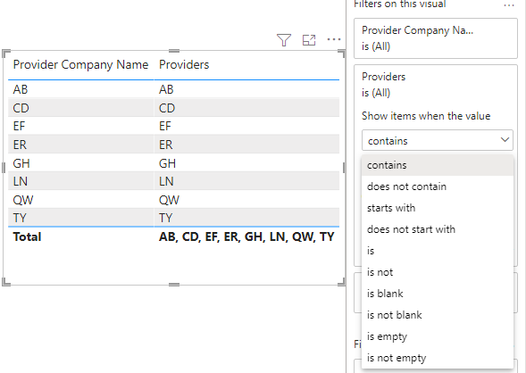Filtering Text Measures - Microsoft Fabric Community