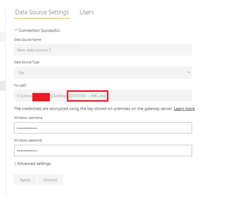 Solved: Gateway will not connect to an Excel File due to n ...