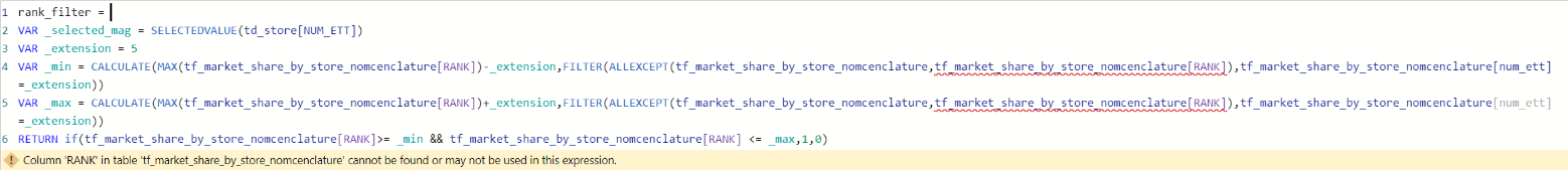 Solved: Filter a table on a a rank - Microsoft Fabric Community