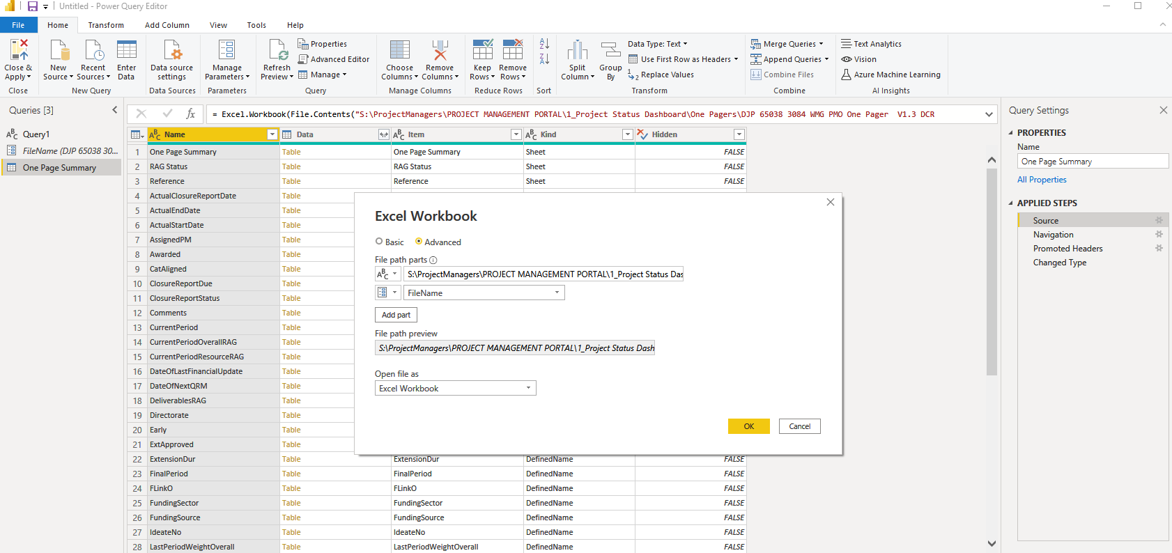 Extracting named cells from multiple sources - Microsoft Fabric Community