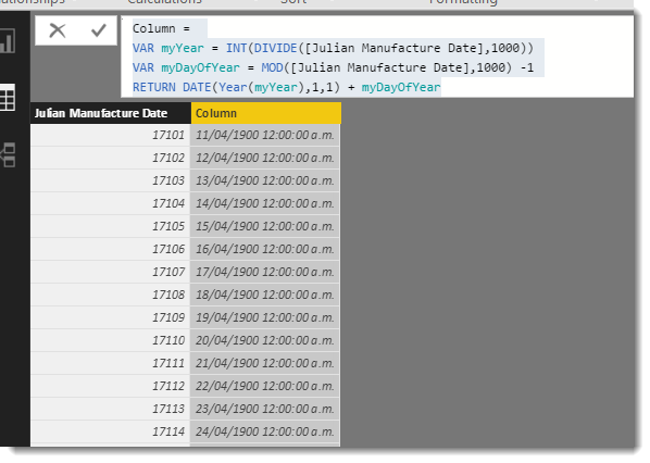 Solved: Julian Date Conversion or Format - Microsoft Fabric Community