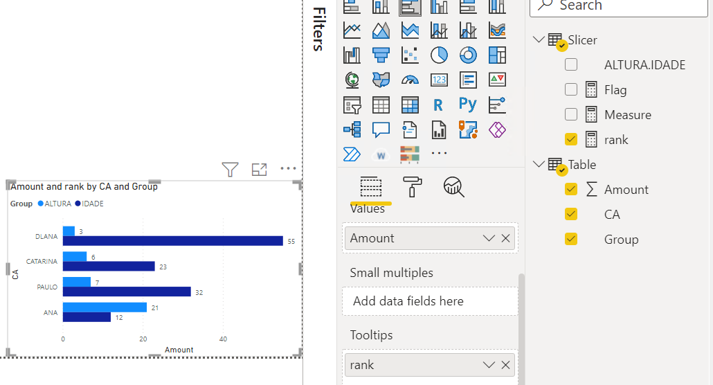 How to sort a bar chart depending on slicer select... - Microsoft ...