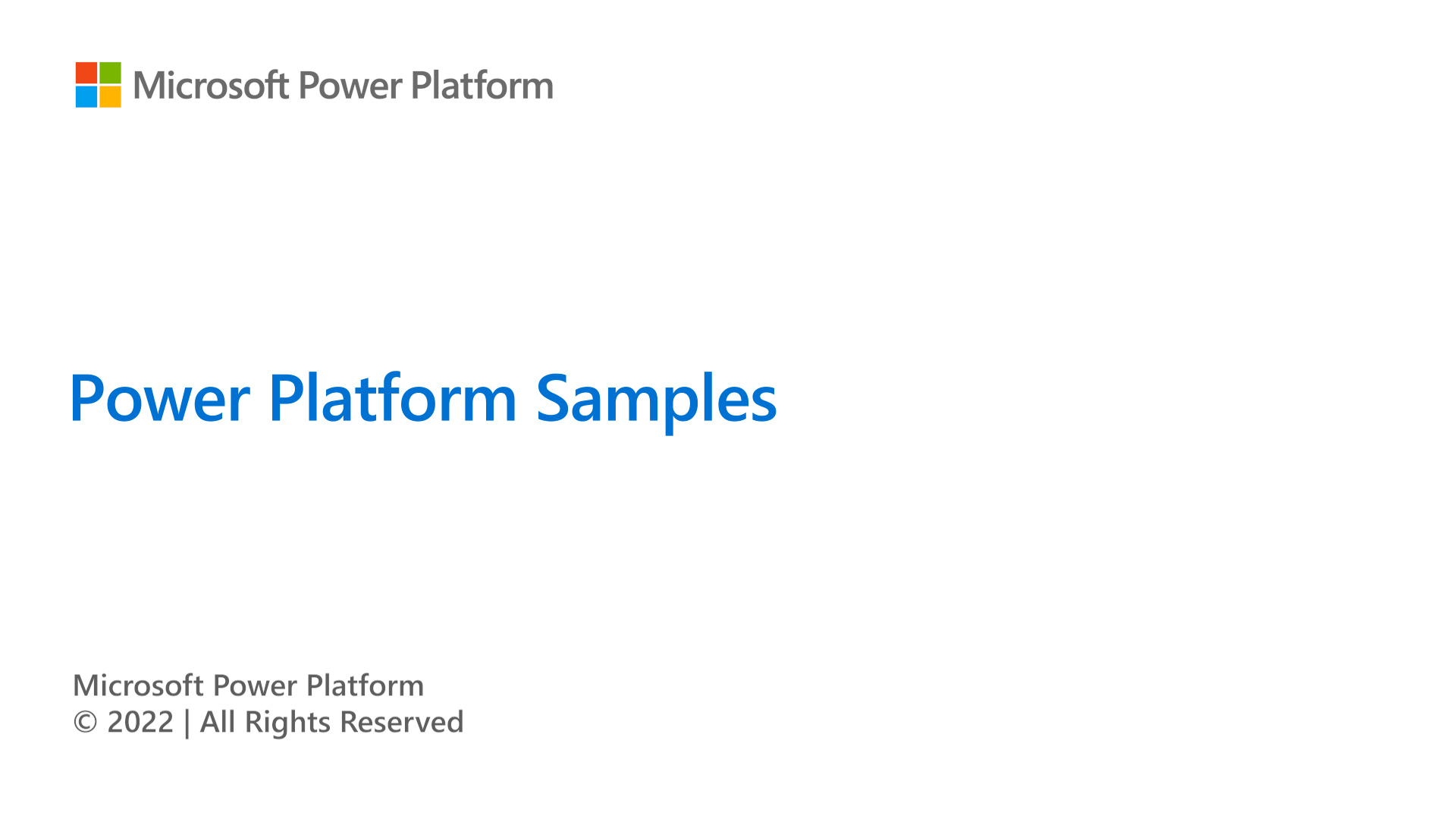 Power Platform Samples | Power Platform Shorts - Microsoft Fabric Community