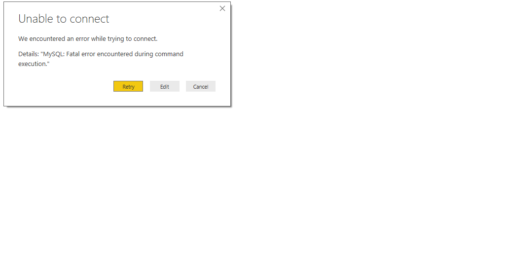 cannot connect to Mysql database from Power BI des... - Microsoft ...