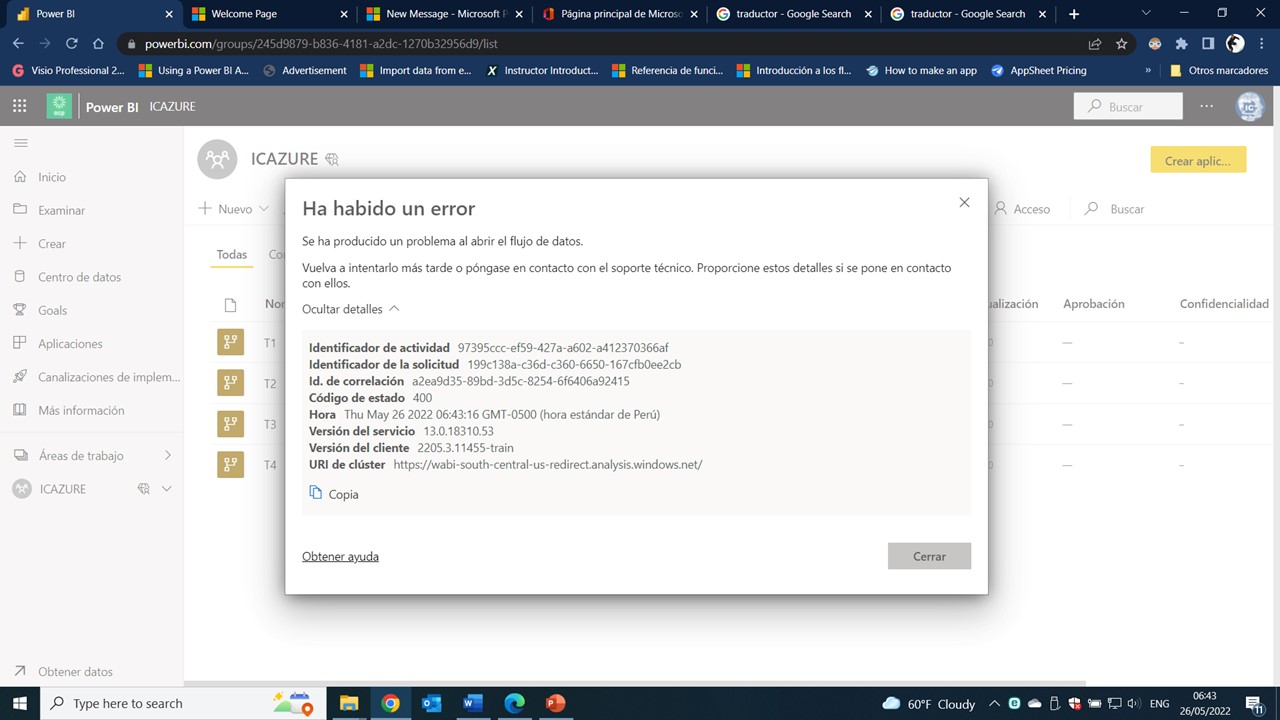 Problems updating and modifying my dataflows - Microsoft Fabric Community