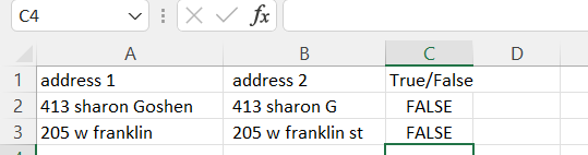 Solved: Comparing two columns with addresses - Microsoft Fabric Community