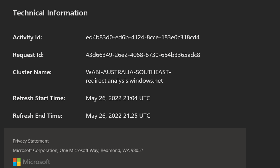 Scheduled Refresh returns a column does not exist ... - Microsoft ...