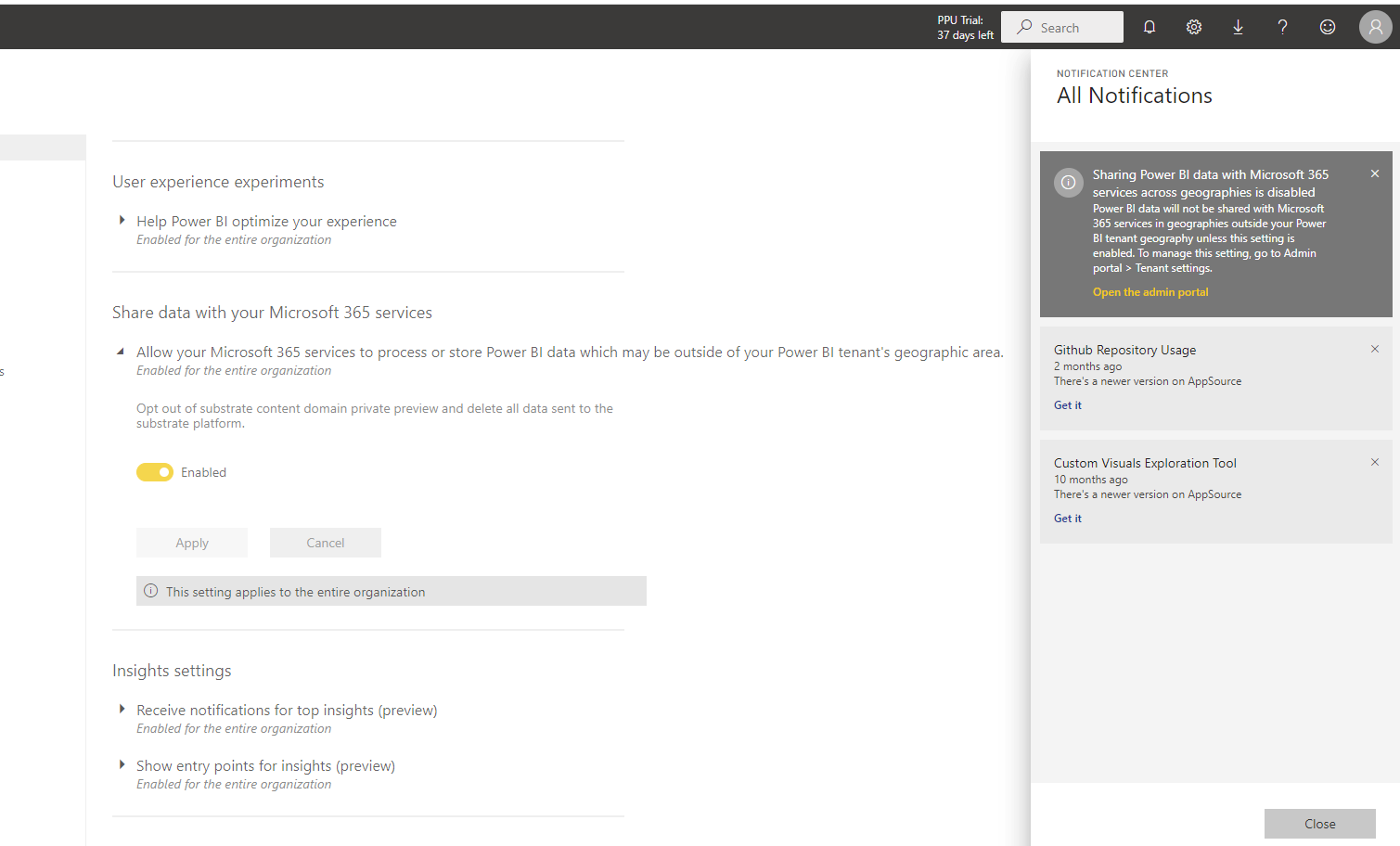 Solved: Re: Notification service - Microsoft Fabric Community