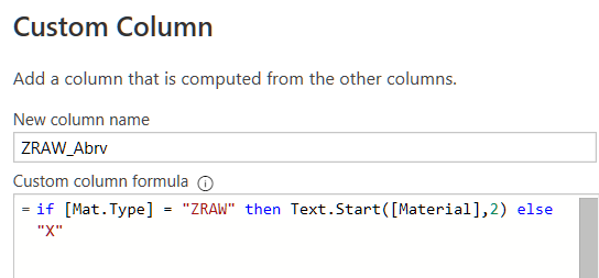 Solved: Custom Column Formula Help - Microsoft Fabric Community