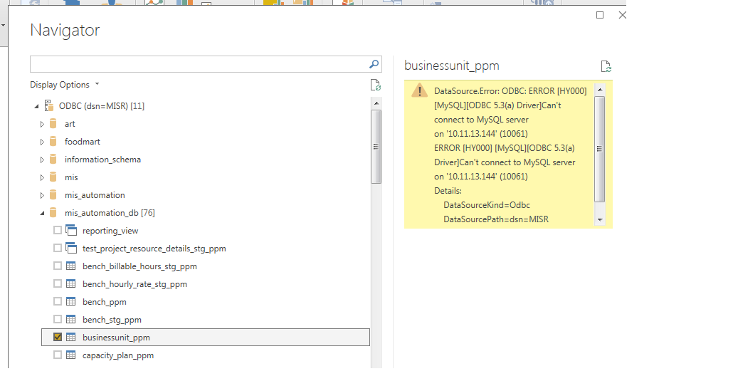 cannot connect to Mysql database from Power BI des... - Microsoft ...