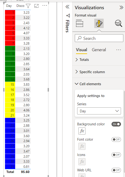 Colorful Matrix - Microsoft Fabric Community