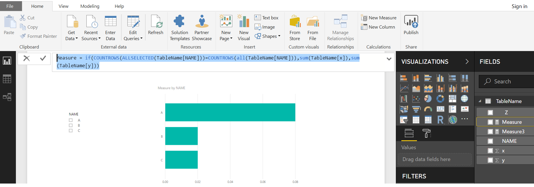 Solved: IF column filtered then - Microsoft Fabric Community