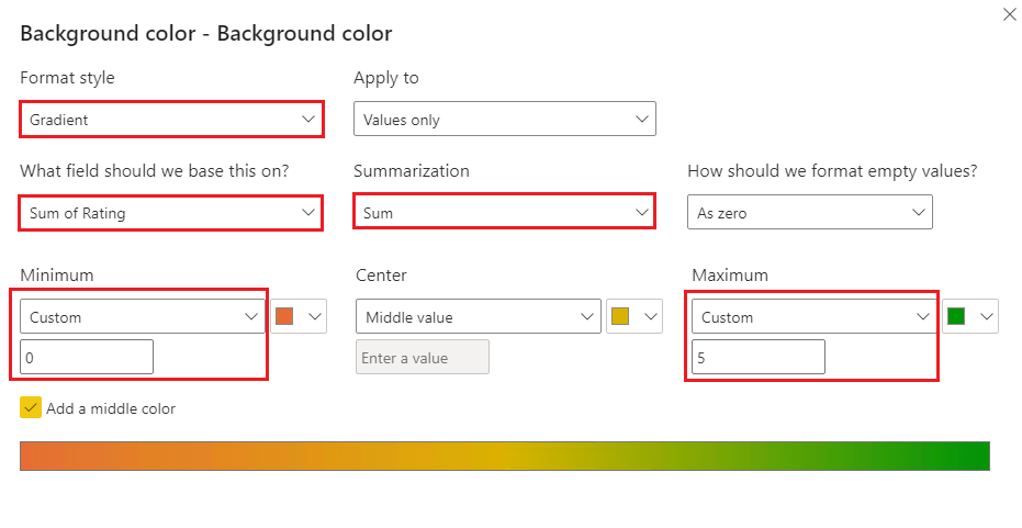 Solved: Conditional formatting continued on second visual - Microsoft ...