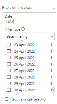 Solved: Slicer won't let me select all dates - Microsoft Fabric Community