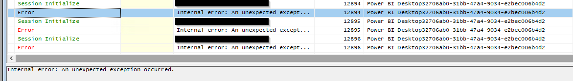 Solved: ERROR - Loading Data from OLAP Live Connection - Microsoft ...