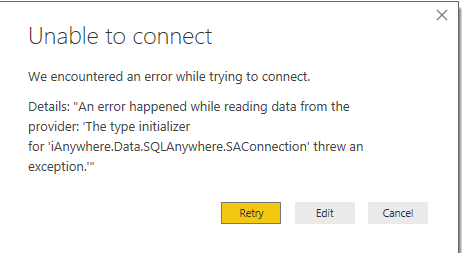 Sybase connectivity issue - Microsoft Fabric Community
