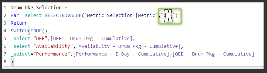 Solved: Dynamic Selection Not Working - Microsoft Fabric Community
