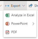 how to export data in the visual when choose to cl... - Microsoft ...