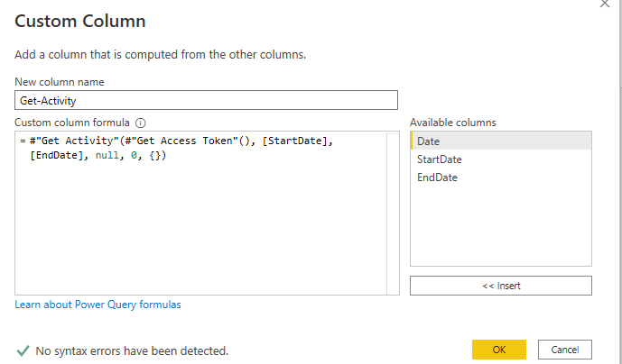 Solved: We cannot convert a value of type Record to type F ...