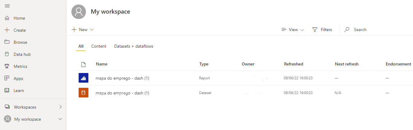 All Usage Metric Report Fields in Blank - Microsoft Fabric Community