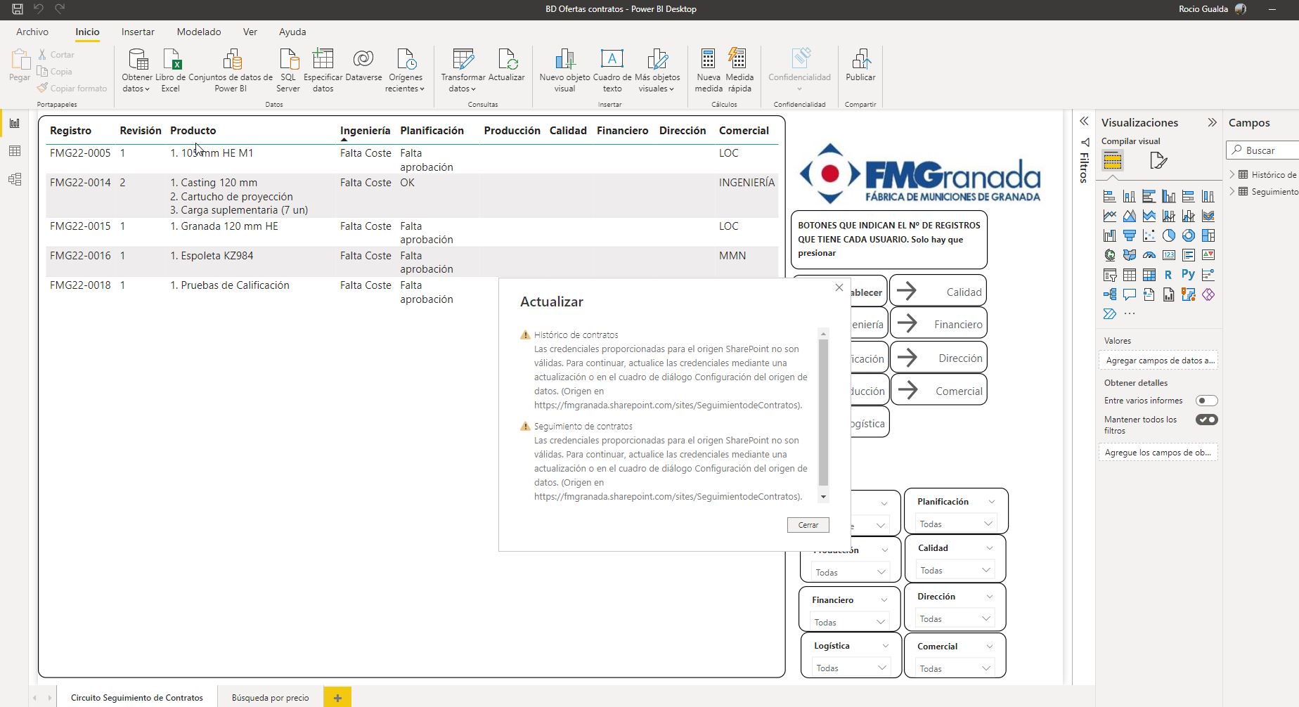 Panel update failed - Microsoft Fabric Community