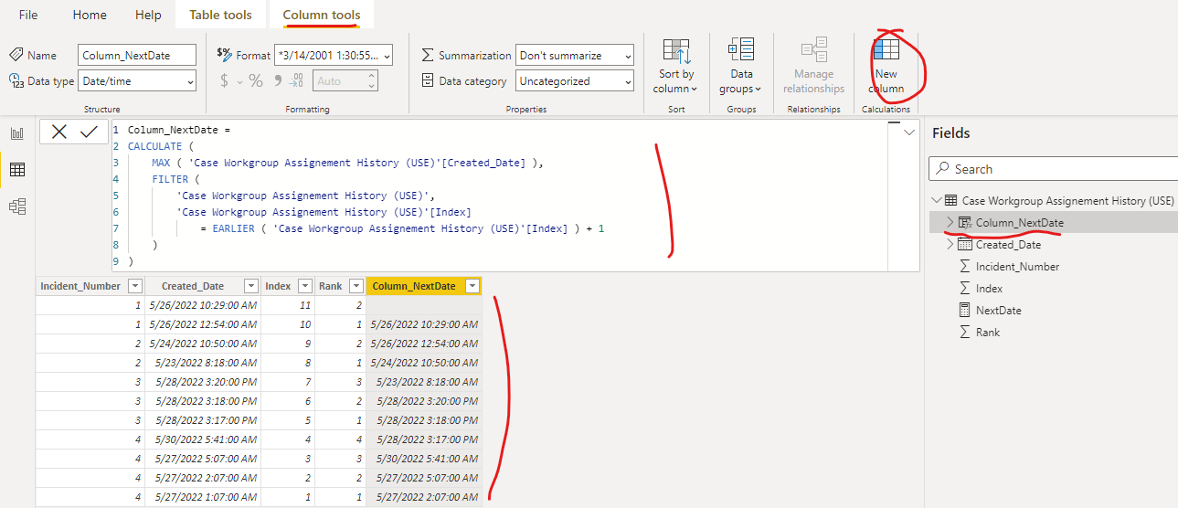 Solved: Calculated Column returns Null value or not all va ...