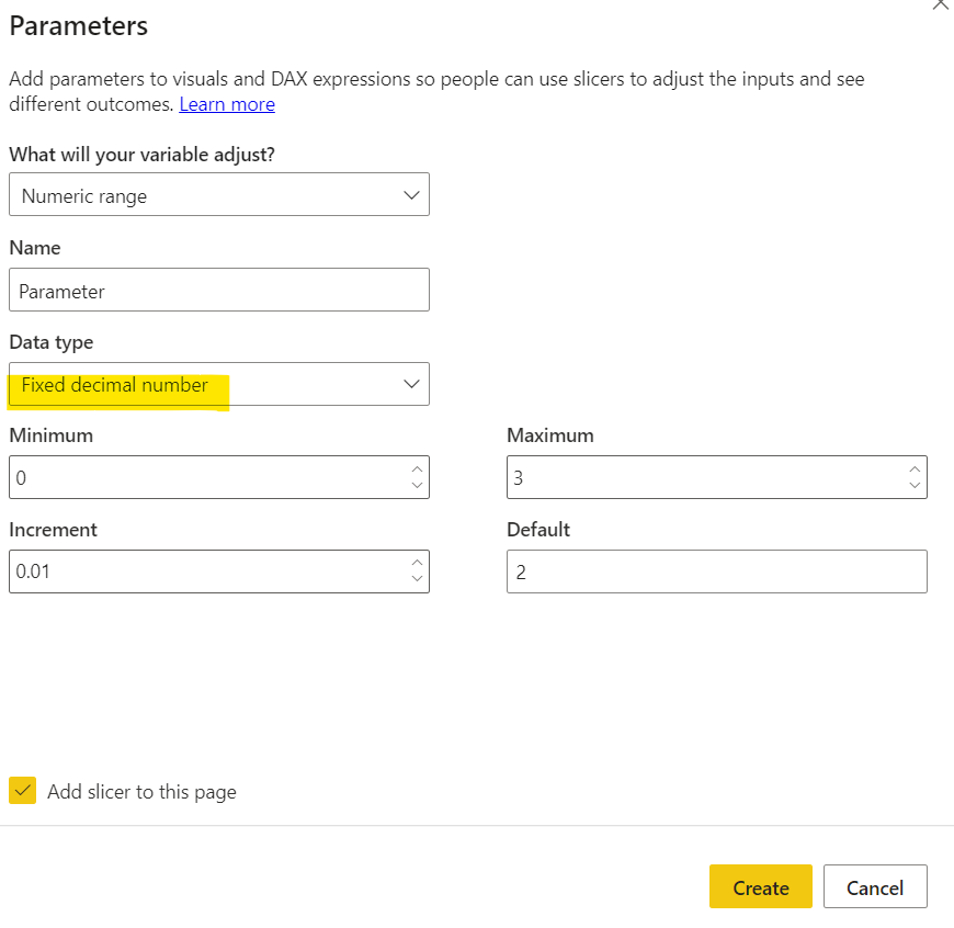 what- If parameter User Input rounds off incorrect... - Microsoft ...