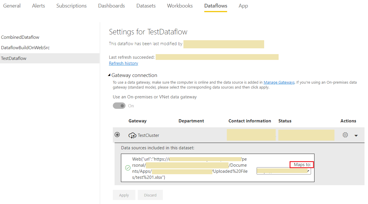 Incorrect Gateway Datasource Lineage for Dataflow ... - Microsoft ...