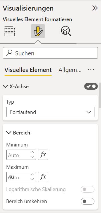 Axes settings - Microsoft Fabric Community