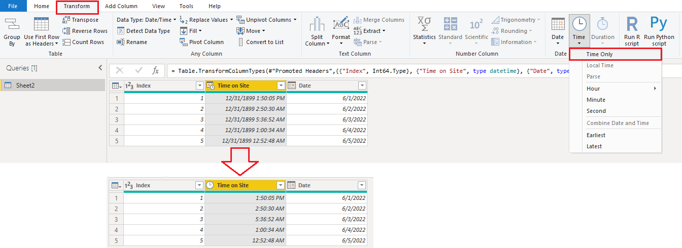 Solved: Time keeps changing to datetime in Power Query - Microsoft ...