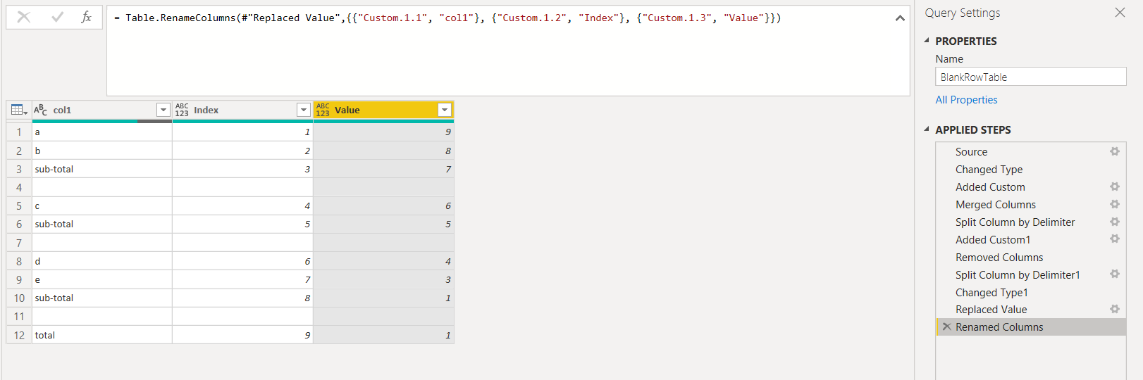 Solved: insert a blank row conditionally in PQ - Microsoft Fabric Community