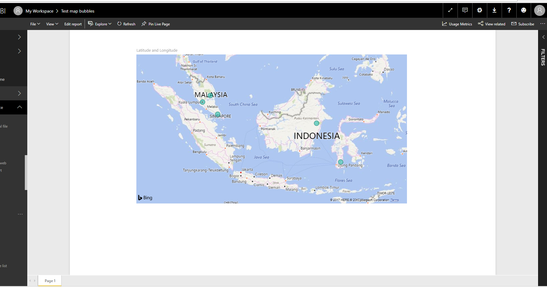 I dont see bubble in the map - Microsoft Fabric Community