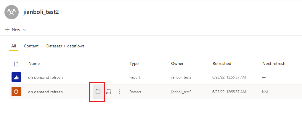 Solved: On Demand Refresh is not working - Microsoft Fabric Community