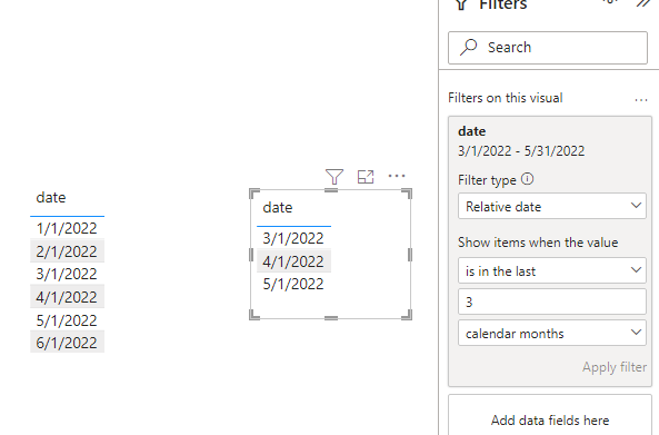Solved: visual level filter on last 3 completed months - Microsoft ...