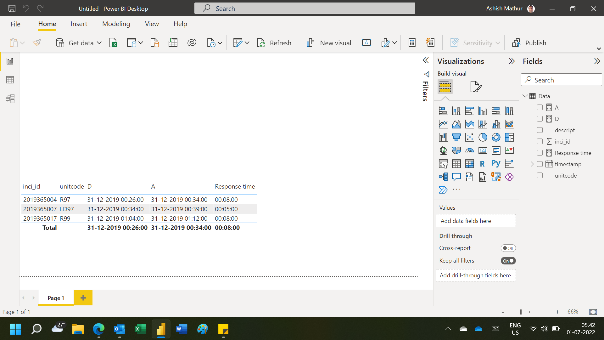 Solved: Calculate Difference between 2 rows based on anoth ...