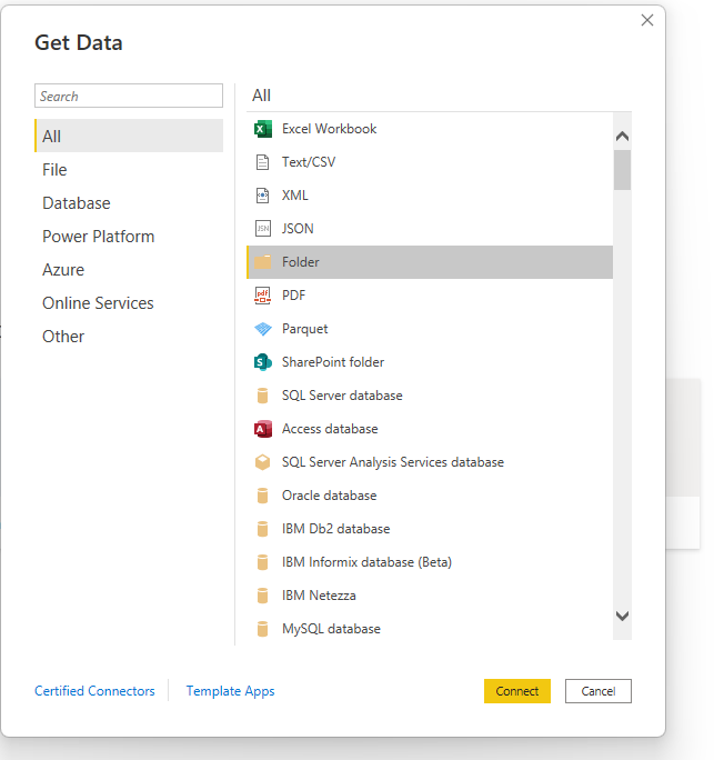 Solved: Changing Source from one Excel File to a Folder - Microsoft ...