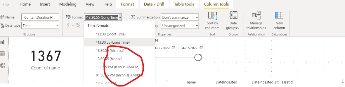 Time / Duration Format - Microsoft Fabric Community