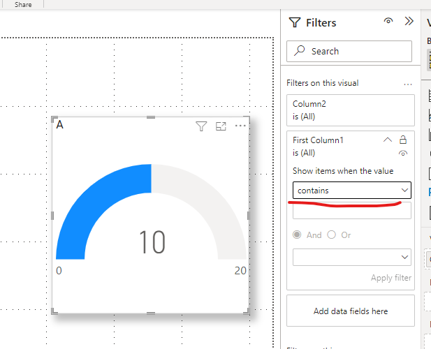 Gauge dynamic title issue - Microsoft Fabric Community