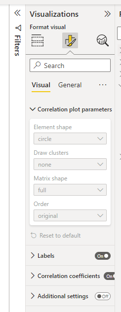 Solved: Correlation Plot Options Greyed Out - Microsoft Fabric Community