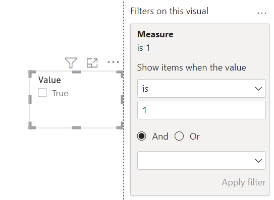 Solved: On or Off filter - Microsoft Fabric Community