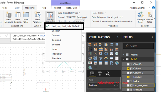 Solved: Re: Sort chart based on hidden column - Microsoft Fabric Community