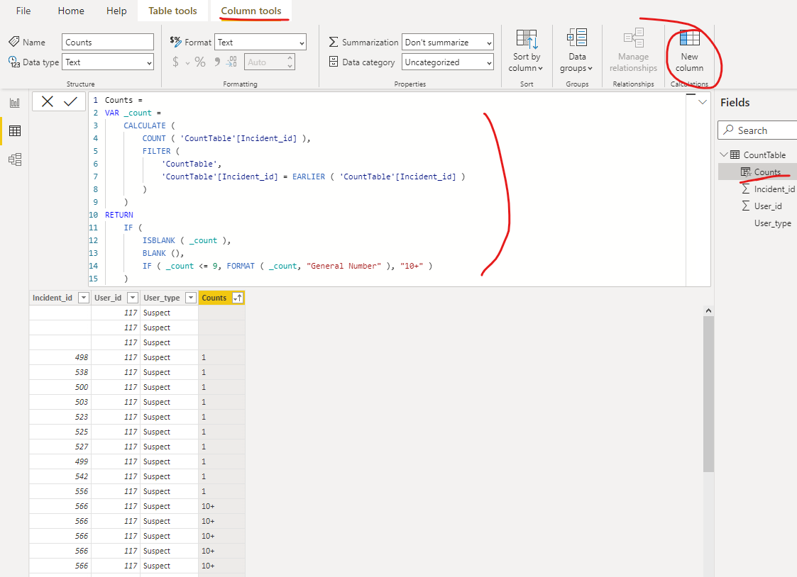 Solved: New Column with Blank value Count - Microsoft Fabric Community