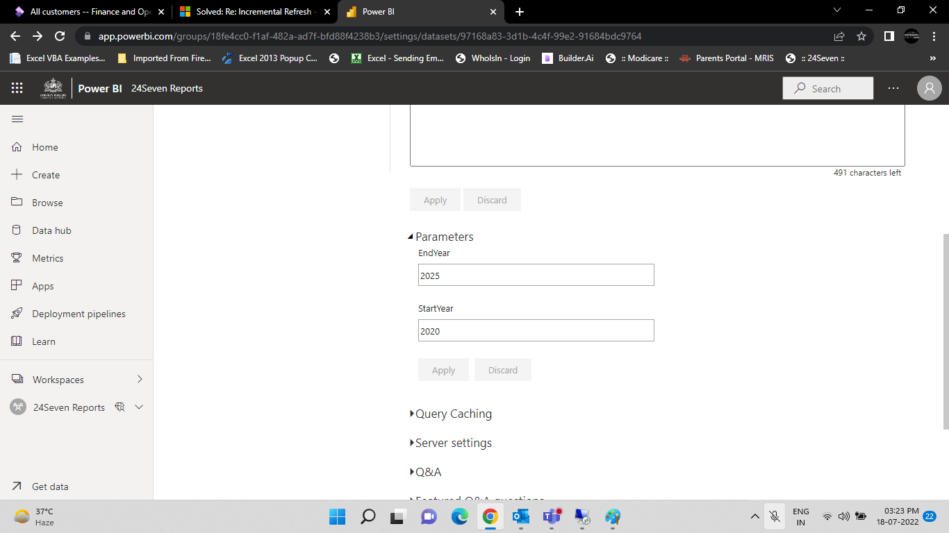 Solved: Incremental Refresh - Microsoft Fabric Community