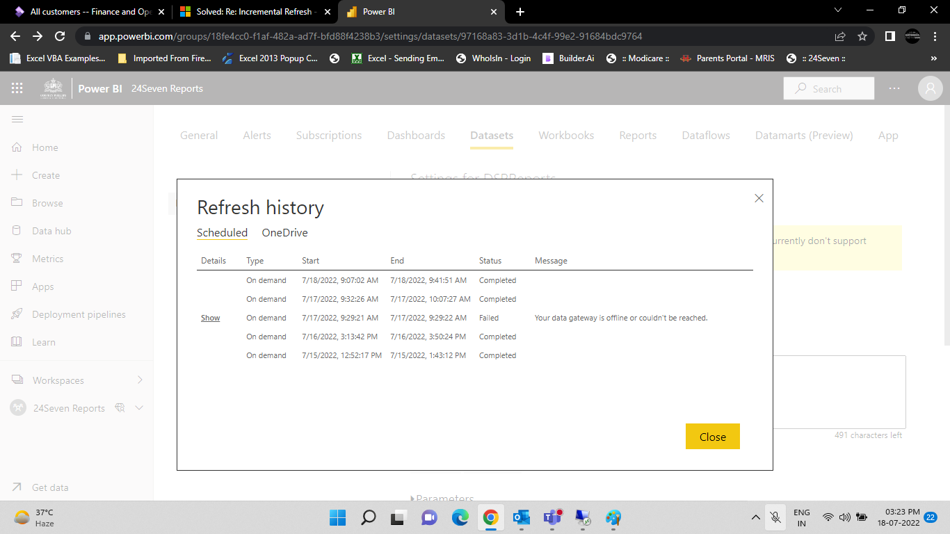 Solved: Incremental Refresh - Microsoft Fabric Community